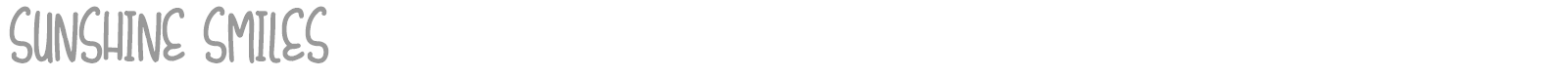 Sunshine Smiles font preview